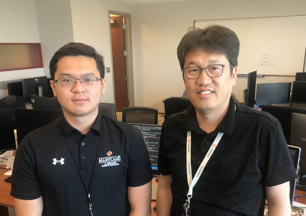 A picture of my manager and I